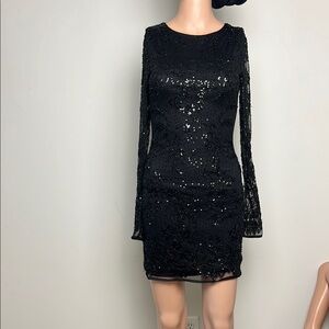 Altar’d State Black Sequin Dress